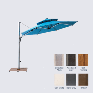 WESUNNY Outdoor Offset Hanging Garden Umbrella