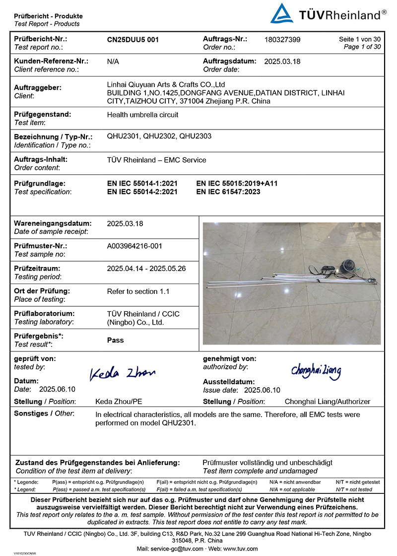 LED Light EMC REPORT