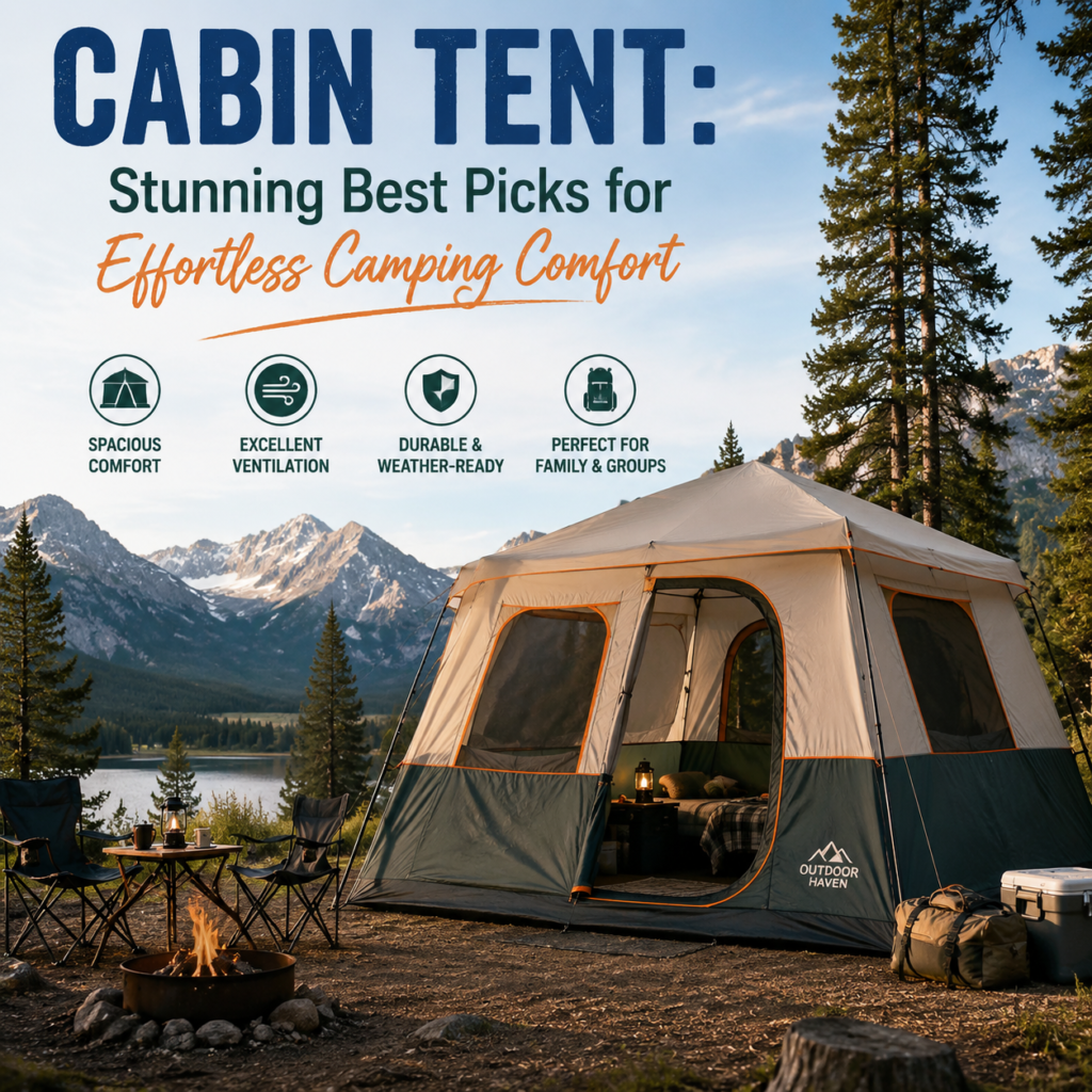 cabin tent illustration