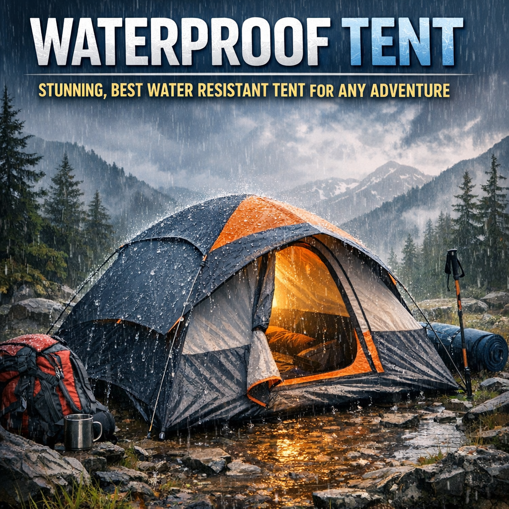 water resistant tent illustration