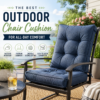 Weather-resistant outdoor chair cushion for all-day comfort on a patio chair