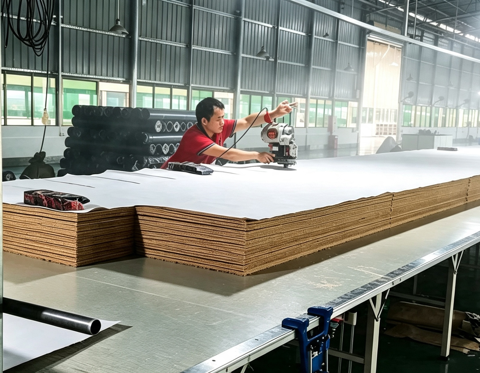 Fabric cutting and sewing for outdoor products
