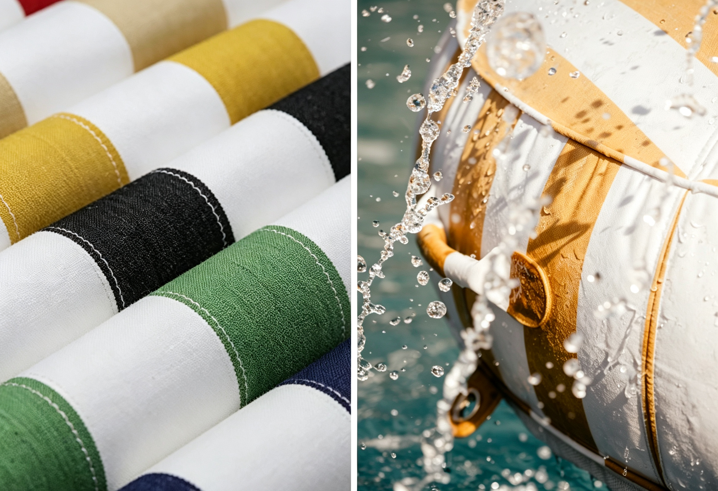 Materials, fabrics and colors for outdoor products