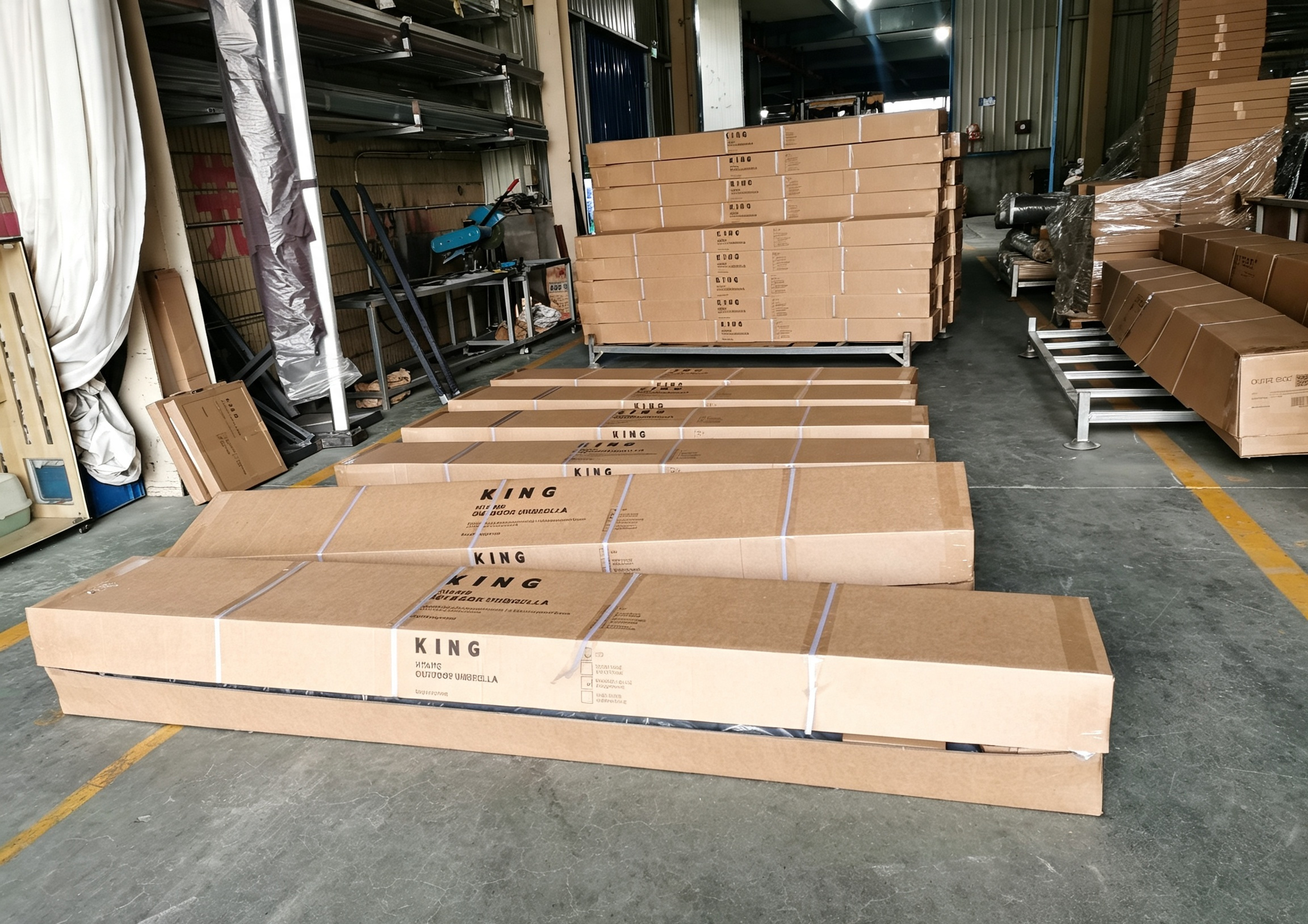 Packaging and pre-shipment check for outdoor products
