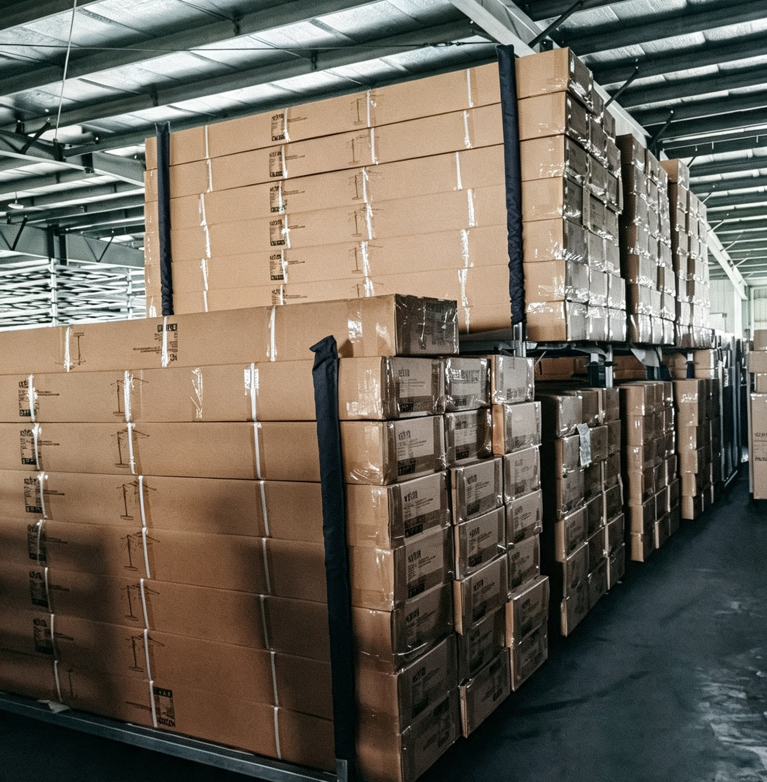 Outdoor product packaging and warehouse area